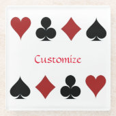 Kartenspielen Anzug Thunder_Cove Glasuntersetzer (Vorderseite)