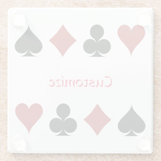 Kartenspielen Anzug Thunder_Cove Glasuntersetzer (Rückseite)