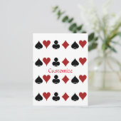 Kartenspielen Anzug Thunder_Cove Postkarte (Stehend Vorderseite)