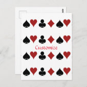 Kartenspielen Anzug Thunder_Cove Postkarte (Vorne/Hinten)