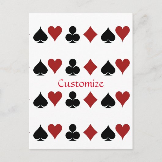 Kartenspielen Anzug Thunder_Cove Postkarte (Vorderseite)