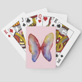 Kartenspielen Butterfly Zeichnend Spielkarten