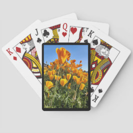 Kartenspielen California Poppies Schwarzer Rahmen Spielkarten