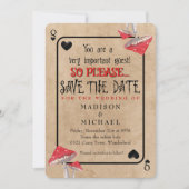 Kartenspielen Crazy Mushrooms Save the Date Einladung (Vorderseite)