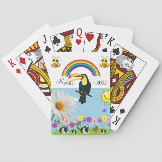 Kartenspielen der Hummelkugel Parrot Rabbit Sun Spielkarten (Rückseite)