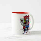 Kartenspielen, Joker T - Shirt Trucker Hat Schlüss Zweifarbige Tasse (VorderseiteRechts)