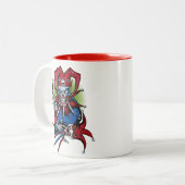 Kartenspielen, Joker T - Shirt Trucker Hat Schlüss Zweifarbige Tasse (Vorderseite Links)