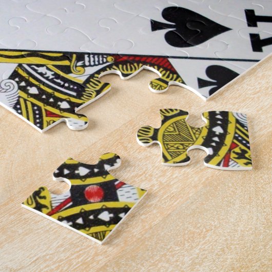 Kartenspielen Kings Layered, Jigsaw Puzzle (Seite)