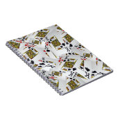 Kartenspielen Kings Layered, Notebook Notizblock (Rechte Seite)