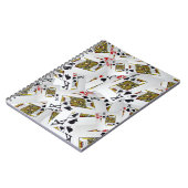 Kartenspielen Kings Layered, Notebook Notizblock (Linke Seite)