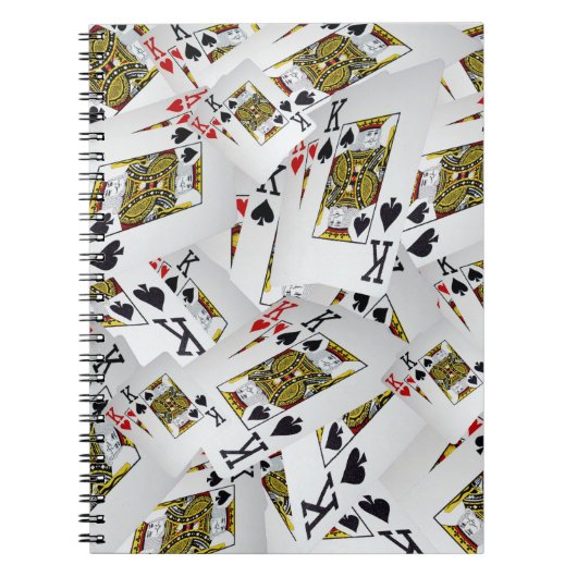 Kartenspielen Kings Layered, Notebook Notizblock (Vorderseite)