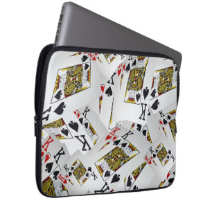 Kartenspielen Kings Layouts, Laptop-Sieb Laptopschutzhülle