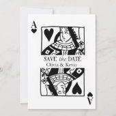 Kartenspielen Las Vegas Save the Date Hochzeit Einladung (Vorderseite)