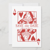 Kartenspielen Las Vegas Save the Date Hochzeit Einladung (Vorderseite)