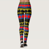 Kartenspielen Leggings (Rückseite)