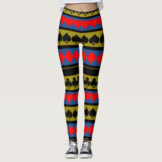 Kartenspielen Leggings (Vorderseite)