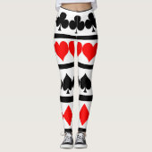 Kartenspielen Leggings (Vorderseite)