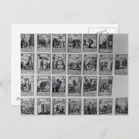 Kartenspielen mit Episoden Postkarte (Vorne/Hinten)