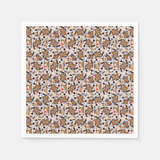 Kartenspielen Papier Napkin Serviette (Vorderseite)