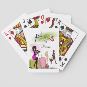 Kartenspielen Paris Frankreich Urlaub Spielkarten