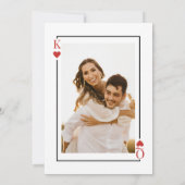 Kartenspielen Save the Date Las Vegas Wedding Einladung (Rückseite)