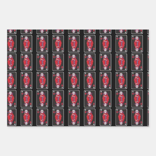 Kartenspielen Skeletton King and Queen of All Anzu Geschenkpapier Set (Vorderseite 3)