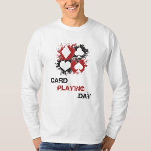 Kartenspielen Tageskarten Poker Casino Game-Gesche T-Shirt