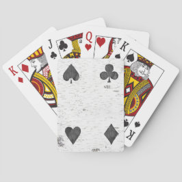 Kartenspielen von Anzügen, die Fahrradkarten trage Spielkarten