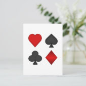 Kartenspielen von Anzügen: Postkarte (Stehend Vorderseite)