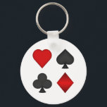 Kartenspielen von Anzügen: Schlüsselanhänger<br><div class="desc">Das Artwork dieses Produkts wurde mit Adobe Illustrator,  und / oder Fotoshop erstellt. Kunstwerk von: Brady Arnold.</div>