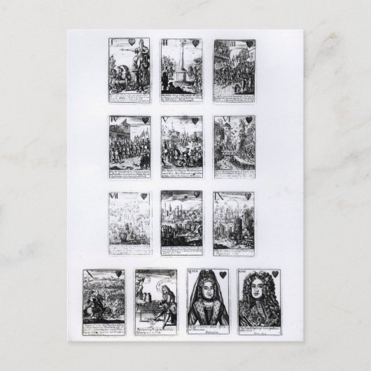 Kartenspielen zum Gedenken Postkarte (Vorderseite)