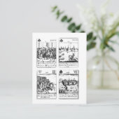 Kartenspielen zum Gedenken Postkarte (Stehend Vorderseite)