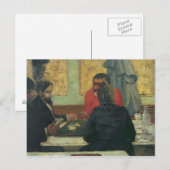 Kartenspieler, 1883 postkarte (Vorne/Hinten)