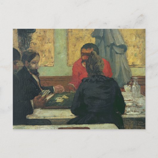 Kartenspieler, 1883 postkarte (Vorderseite)