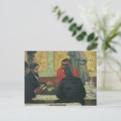 Kartenspieler, 1883 postkarte (Stehend Vorderseite)