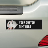 Kartenspieler / benutzerdefinierter Autoaufkleber  (Auf Auto)