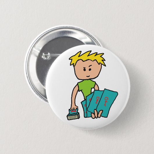 Kartenspieler Button (Vorne & Hinten)