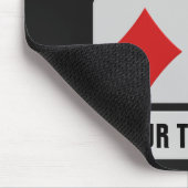 Kartenspieler-Gewohnheit mousepad (Ecke)