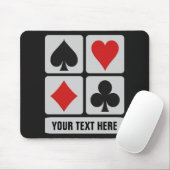Kartenspieler-Gewohnheit mousepad (Mit Mouse)