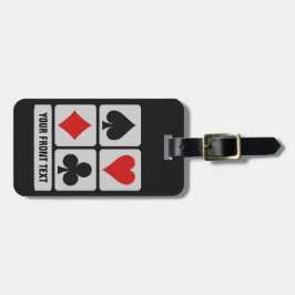 Kartenspieler-Gewohnheits-Gepäckanhänger Gepäckanhänger
