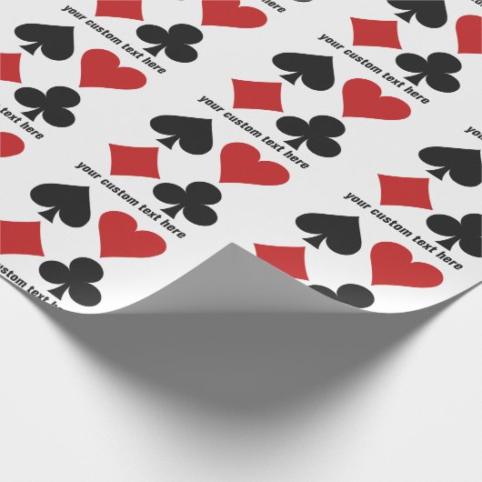 Kartenspieler-Gewohnheits-Packpapier Geschenkpapier (Ecke)