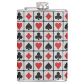 Kartenspieler-Gewohnheitsflaschen Flachmann (Vorderseite)