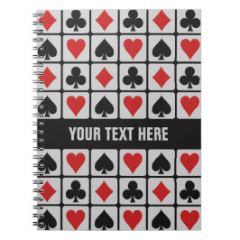 Kartenspieler-Gewohnheitsnotizbuch Notizblock