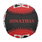Kartenspieler-individuelle Name-Baseball Baseball (Vorderseite)