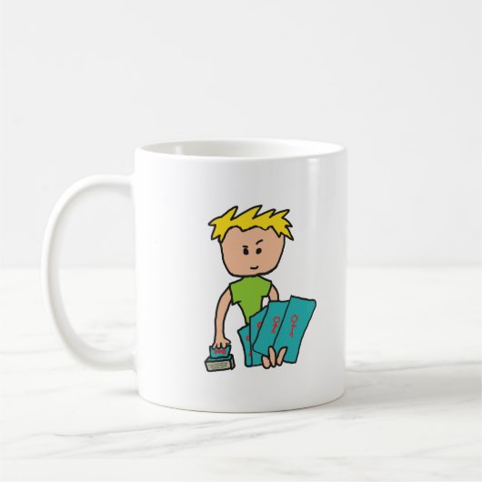 Kartenspieler Kaffeetasse (Links)