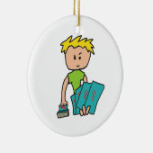 Kartenspieler Keramik Ornament (Rechts)