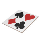 Kartenspieler-Keramikfliese - alle 4 Anzüge Fliese (Seite)