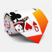 Kartenspieler-Krawatte!  Anruf! Krawatte (Gerollt)