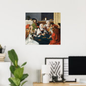 Kartenspieler - Lucas van Leyden Fine Art Poster (Heimbüro)