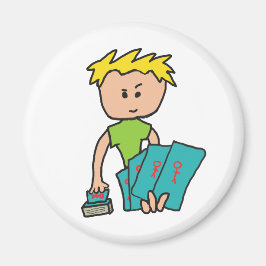 Kartenspieler Magnet